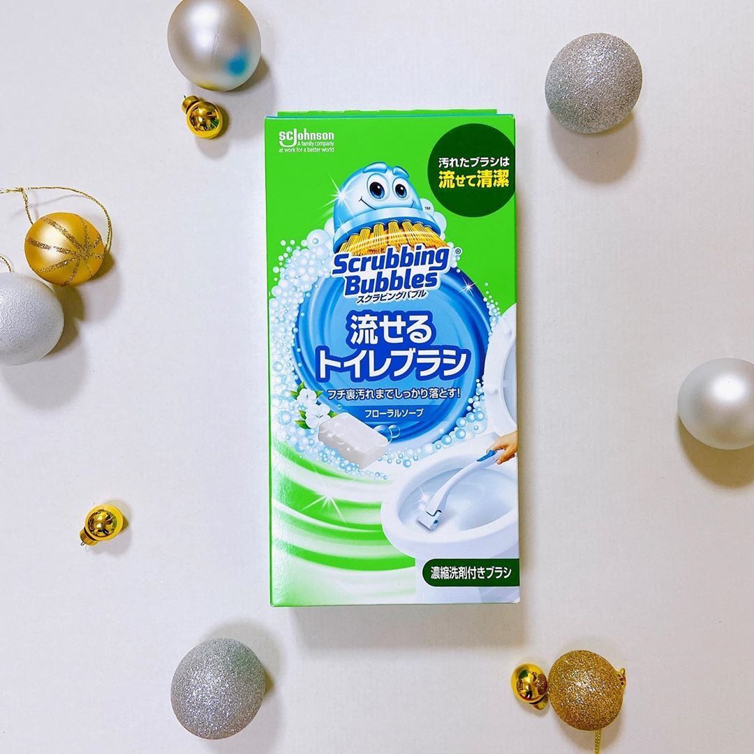 Japan imports Johnson Zhuangchen toilet brush disposable without dead angle cleanser replacement head suit home