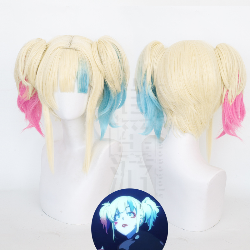 Free-Spirited Journey to Another World Suicide Squad Harley Quinn Cosplay Wig with Realistic Scalp and Double Ponytails Free-Spirited Journey to Another World Suicide Squad Harley Quinn Cosplay Wig with Realistic Scalp and Double Ponytails