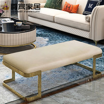 Fabric shoe changing stool home shoe cabinet bench sofa stool rectangular shoe shop bench bench entry stool