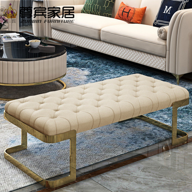 Cloth Art Changing Shoes stool Stool Footrest Stool sitting pier clothing Shop Fitting Room Strips Stool Nordic Brief Shoes Stool