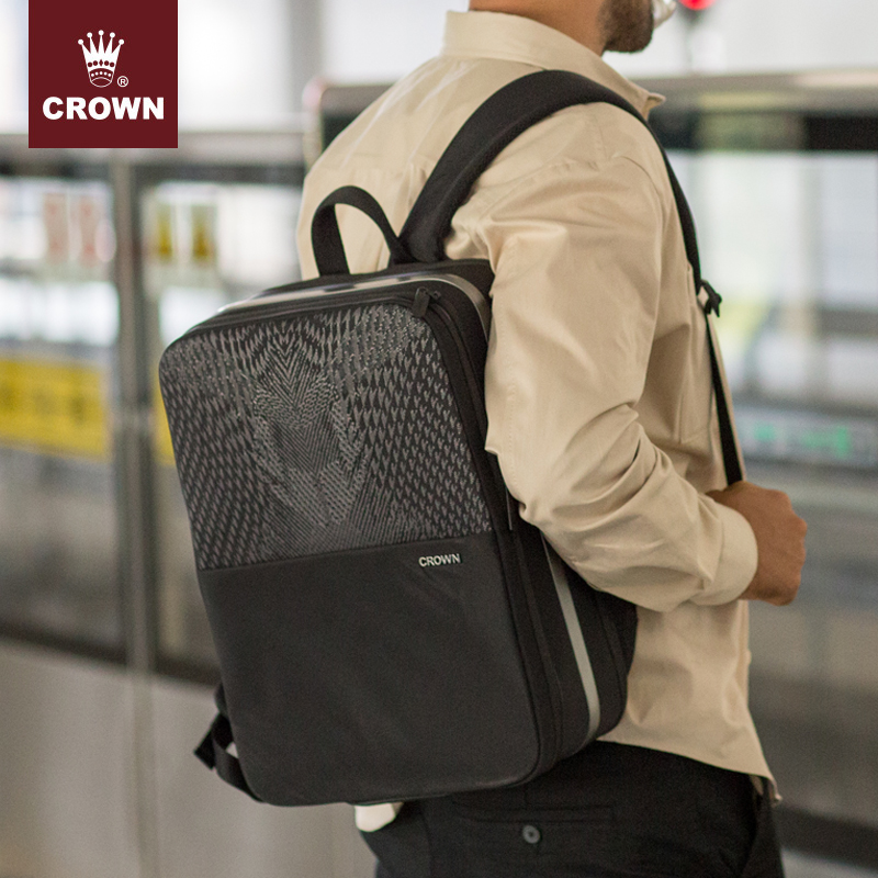 CROWN Crown aluminium frame Bag Business Travel Double Shoulder Bag Fashion Business Bag Multifunction bag 1908