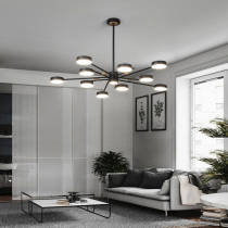 Postmodern Nordic lamps led living room chandelier Modern simple atmosphere Home dining room Creative net red light Bedroom