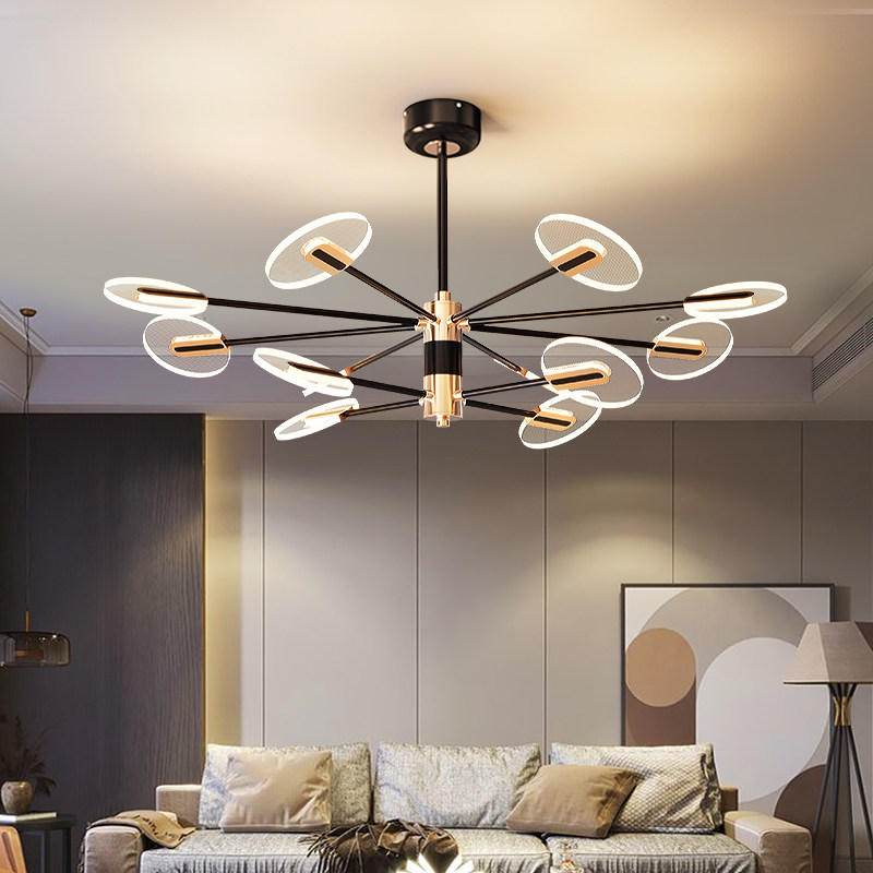 Living room chandelier 2022 new light luxury modern minimalist atmosphere light guide creative personality postmodern Nordic lamps