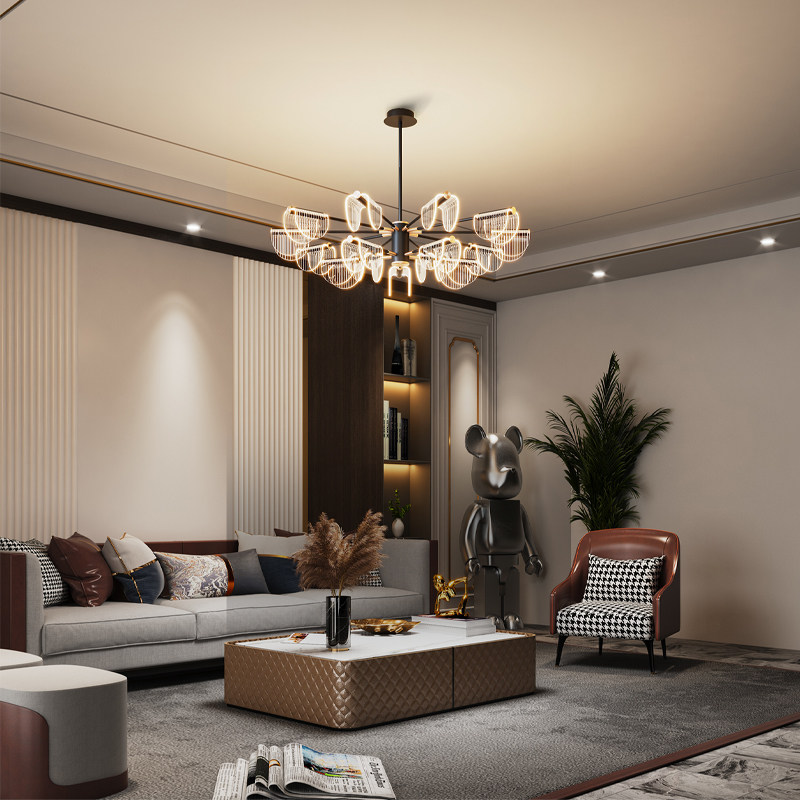 Light Extravagant Living Room Chandelia Creativity Modern Minimalist Atmosphere Home Living Room Light Personality Nordic Luminaire Net Red Light