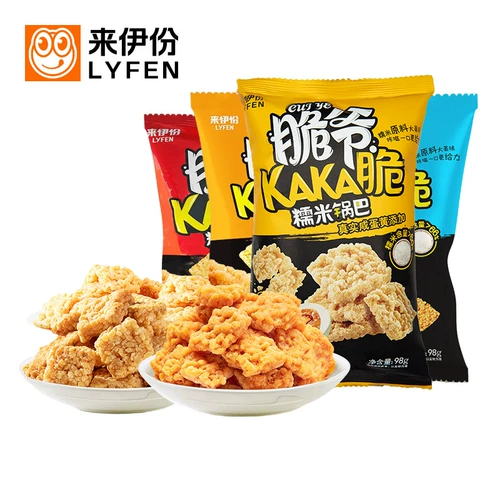 [Рекомендуется к тому времени, когда молодежная лига] Lai Yizhen Crispy Potan Big Nakani Pot 98G*3 краб Желтый аромат соленый яичный желток.