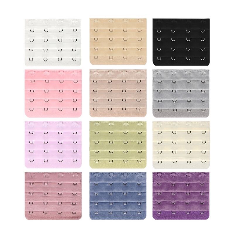 Four-row four-button underwear buckle bra extended buckle lengthened buckle back buckle buckle bra adjustment four-row buckle stainless steel buckle-Taobao