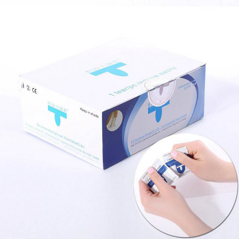 Manicure removal package Miaoqian environmental protection can replace nail removal water nail removal towel tin foil does not hurt hands, remove light therapy nail polish