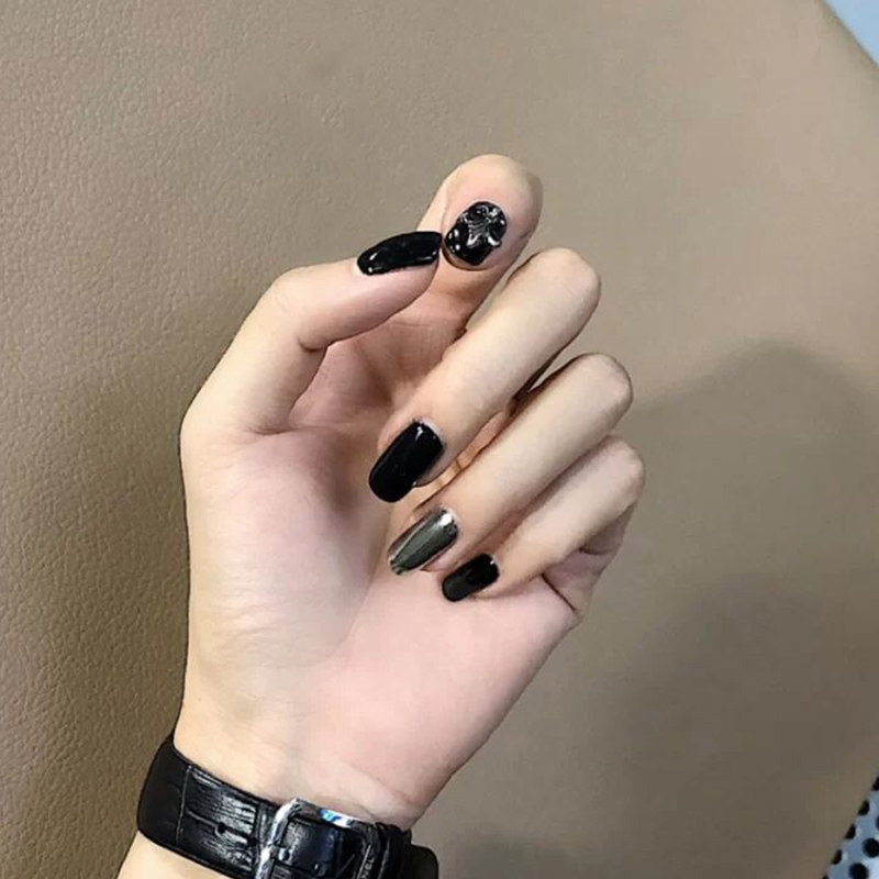 Net red pure black nail polish glue 2022 new popular white lasting all-match phototherapy glue nail shop dedicated