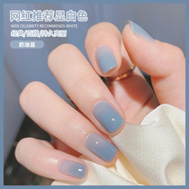 Net red ice cream blue nail polish glue 2022 new popular Morandi blue light therapy glue nail shop dedicated