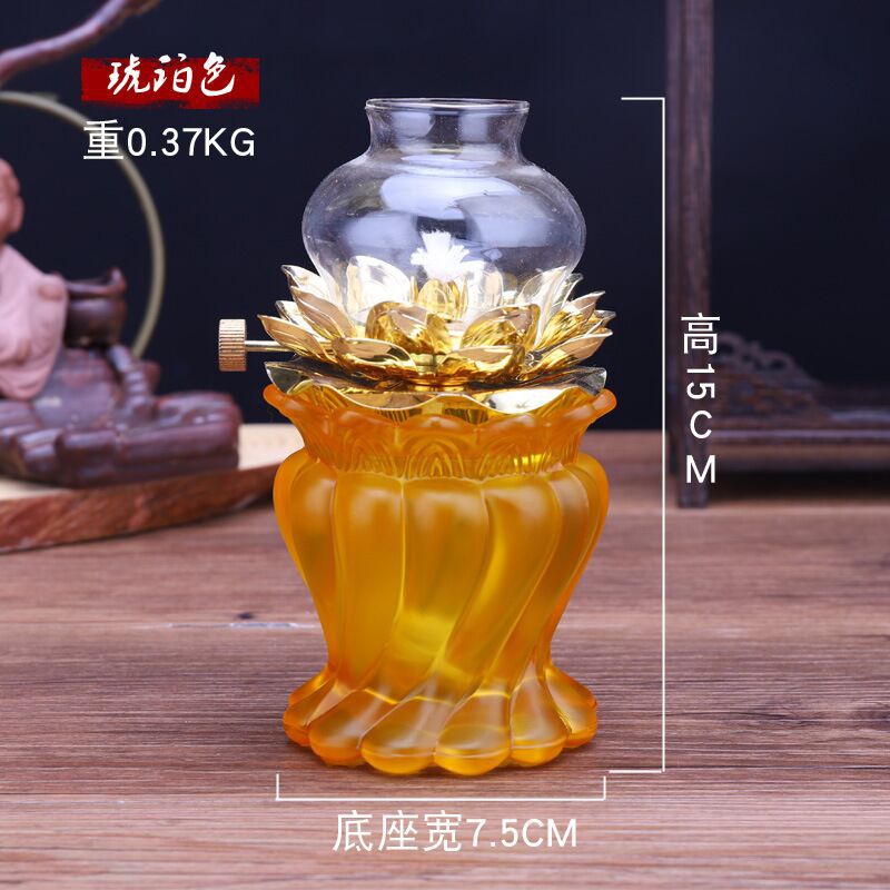 Glass Oil Lights Anti-Bao Buttery Buttery Lamp Showlight Exported Taiwan Thai Lamp Temple