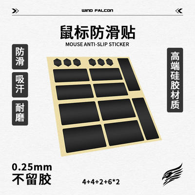 The Wind-Falcon mouse anti-slip sticker is universal and can be cut and diy. It is sweat-proof and anti-slip, and can be customized. It is universal for GPW Viper