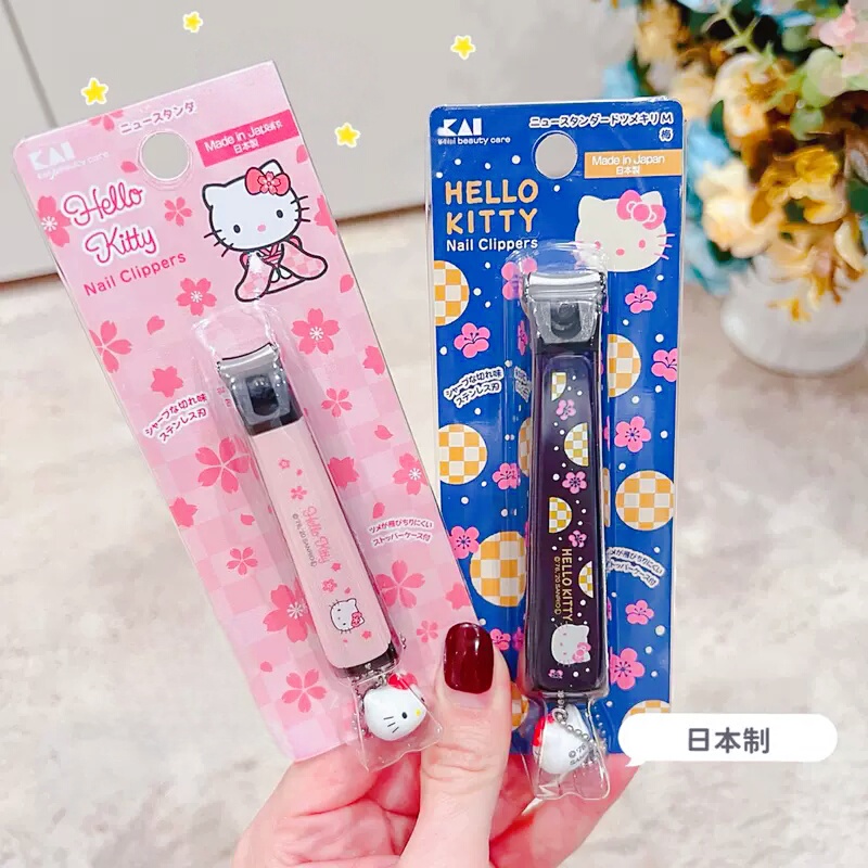Japanese Hello Kitty Nail Clippers Cute Cartoon Nail Scissors Nail Trimmer Manicure Tools Sanrio