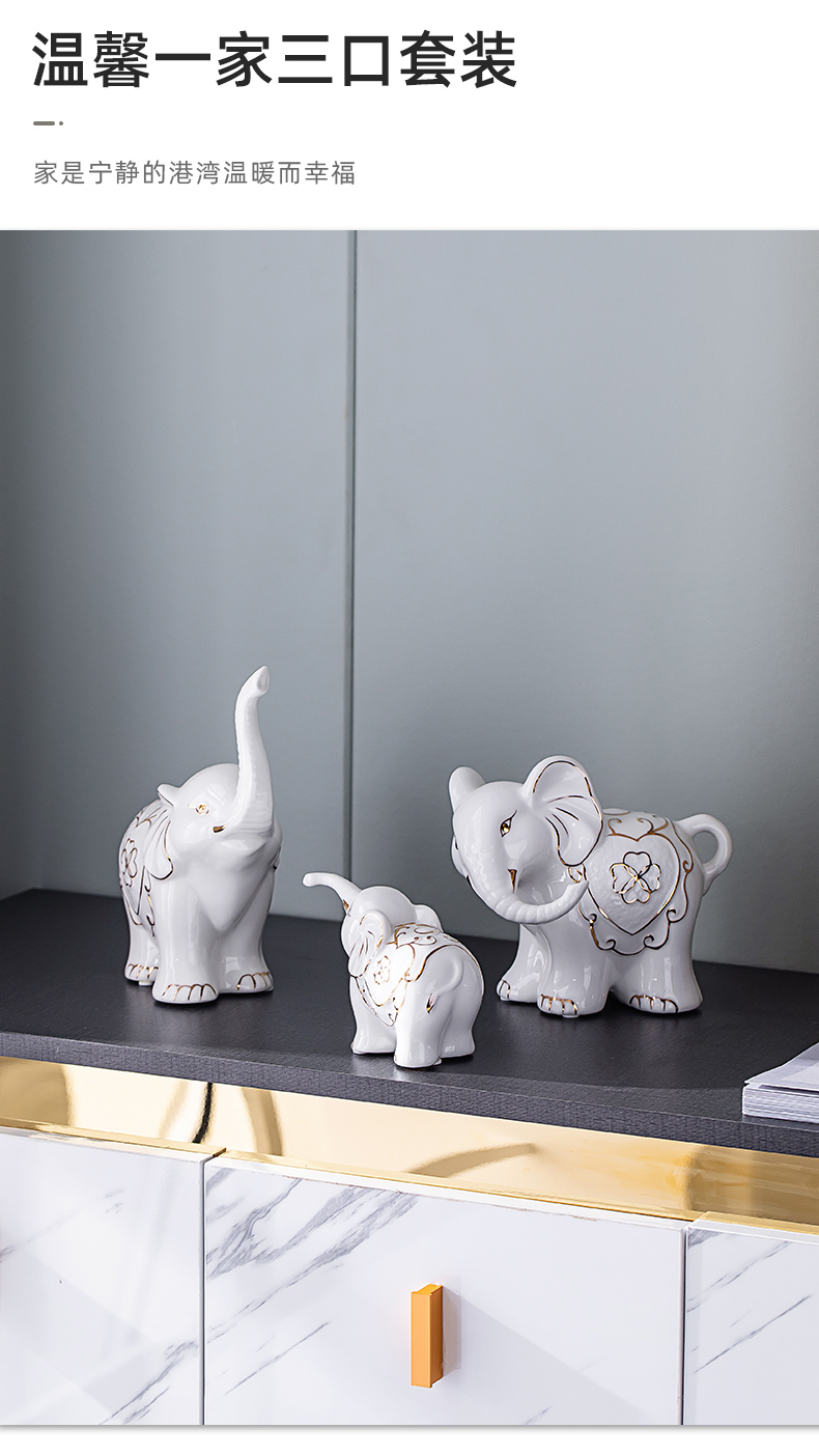 The Elephant furnishing articles home decoration TV ark, porch ark, ceramics handicraft gift wedding present practical girlfriends