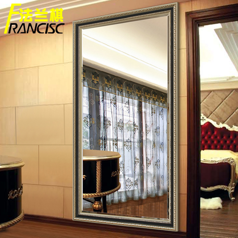 法兰棋欧式木质边框穿衣镜K8586
