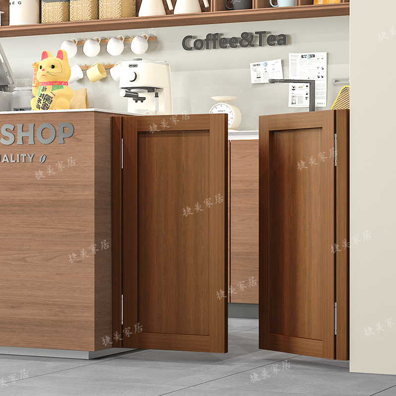 Solid Wood Bar Counter Free-Standing Half-Height Door Partition Half-Door Bar Denim Door Small Sliding Door Open Kitchen Door Low Door