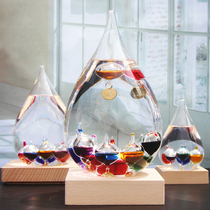 Galileo thermometer glass suspension ball office bookshelf wine cabinet decorative ornaments novel Nordic creative home
