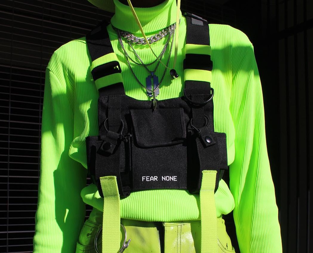 Liu Cong Tongan Tactical Shoulder Bag Vest Hip Hop Functional Chest Bag Tide Card Tooling Waistcoat Bag Double Shoulder Cool Hiphop Bag