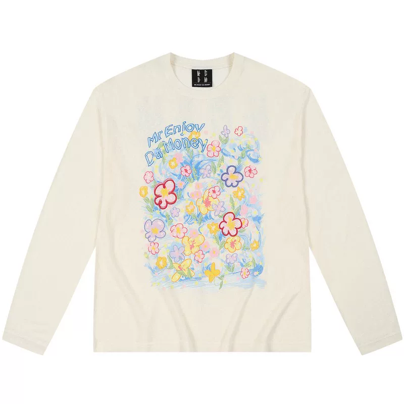  MEDM Dream Bubble DAYDREAMING graffiti series multi-color casual long-sleeved blouse loose round neck top