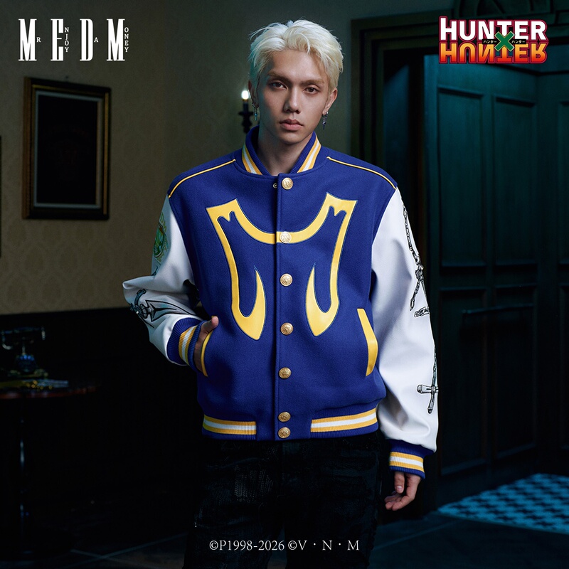 Medm|Hunter × Hunter Collaboration Series - Kurapika Baseball Uniform Design Jacket Medm|Hunter × Hunter Collaboration Series - Kurapika Baseball Uniform Design Jacket