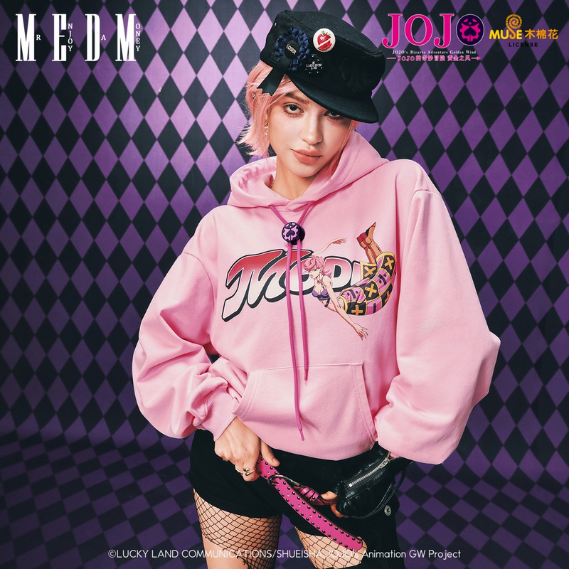 Medmxjojo's Bizarre Adventure Collaboration - Basic Anime Print Casual Hoodie Couple Hoodie Autumn