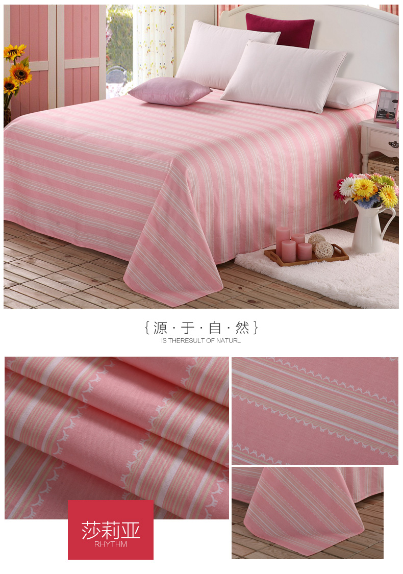 [Clear] cotton giường đơn bông quilt mảnh duy nhất tăng bông đơn sinh viên đôi sọc 1.5 1.8 ga trải giường