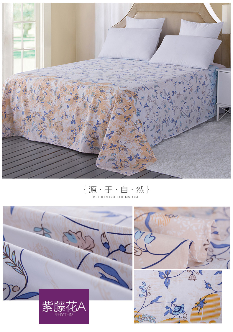 [Clear] cotton giường đơn bông quilt mảnh duy nhất tăng bông đơn sinh viên đôi sọc 1.5 1.8