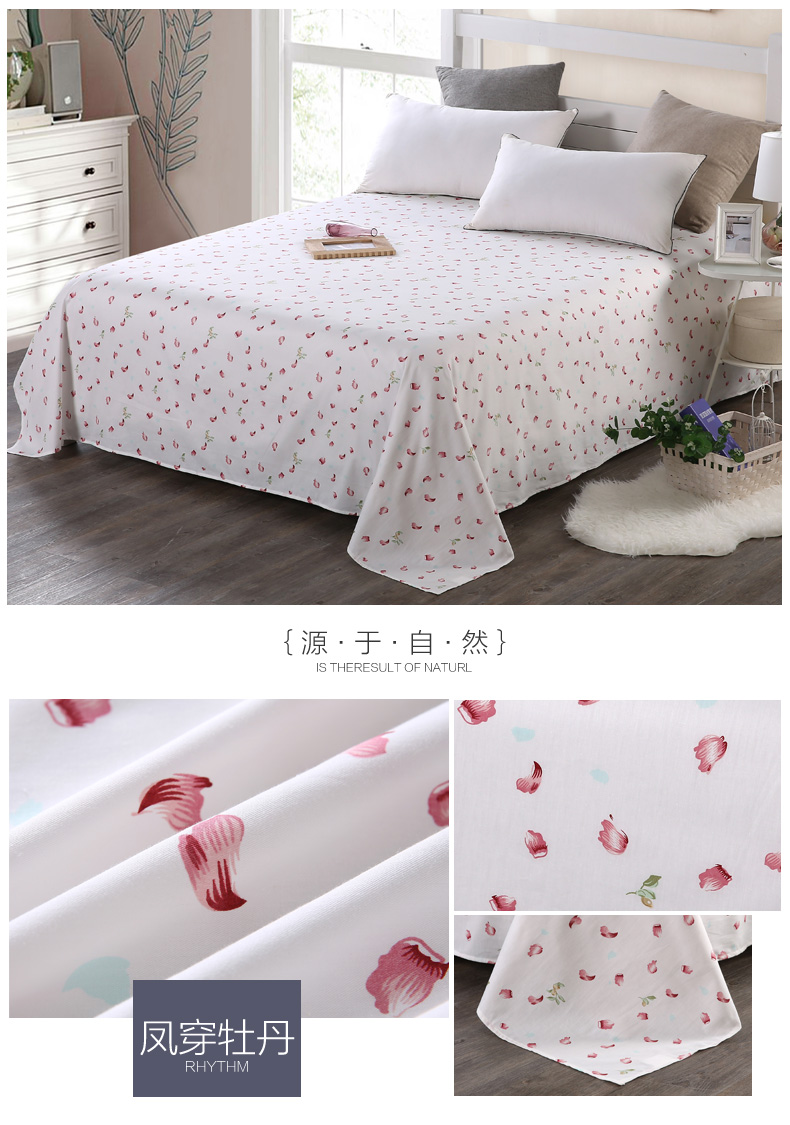 [Clear] cotton giường đơn bông quilt mảnh duy nhất tăng bông đơn sinh viên đôi sọc 1.5 1.8