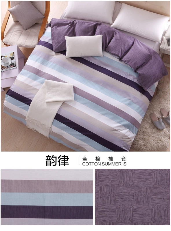 Hua Jin Tian đầy đủ bông quilt cover mảnh duy nhất bộ đồ giường mùa thu và mùa đông duy nhất đôi bông quilt cover ký túc xá sinh viên 1.5 m 1.8 m giường chăn ga đẹp