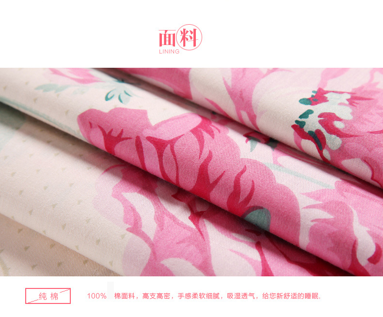 Gối cotton Huajin Tianjia Phường đơn mảnh cotton mùa thu và mùa đông in gối gối đặt một cặp 48 74cm gối chống trào ngược cho trẻ sơ sinh