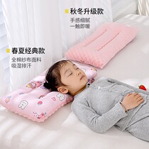 Newborn baby pillow core childrens pillow cotton gauze kindergarten cartoon baby stereotyped pillow washable bean pillow