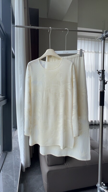 Light Luxury High-End Niche 4D Jacquard Acetate Suit Series B1