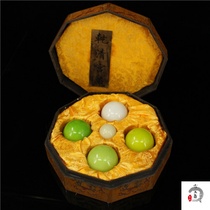 Folk Collection treasured Qing Dynasty imperial courts imperial luminous stone ball set of 1251 grams