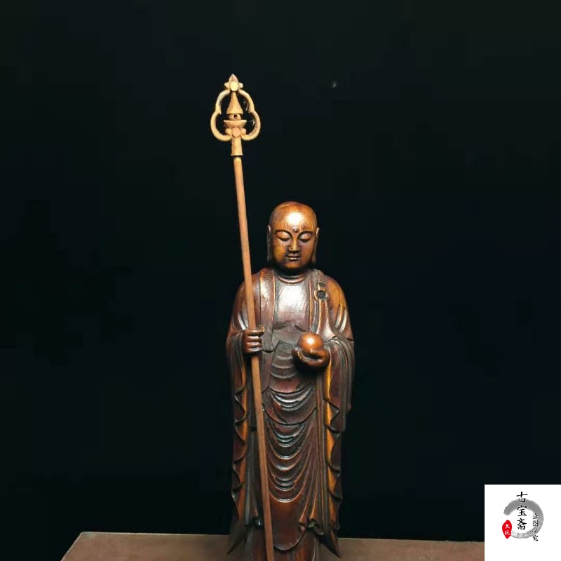 Folk Collection Old wood Sculpture Collection Handicraft Folk and Yellow Yang Muji Tibetan Wang Pendulum Pieces