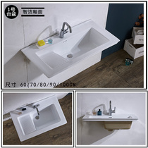 Bathroom integrated ceramic basin washbasin balcony pool with washboard laundry basin washbasin large sink single basin