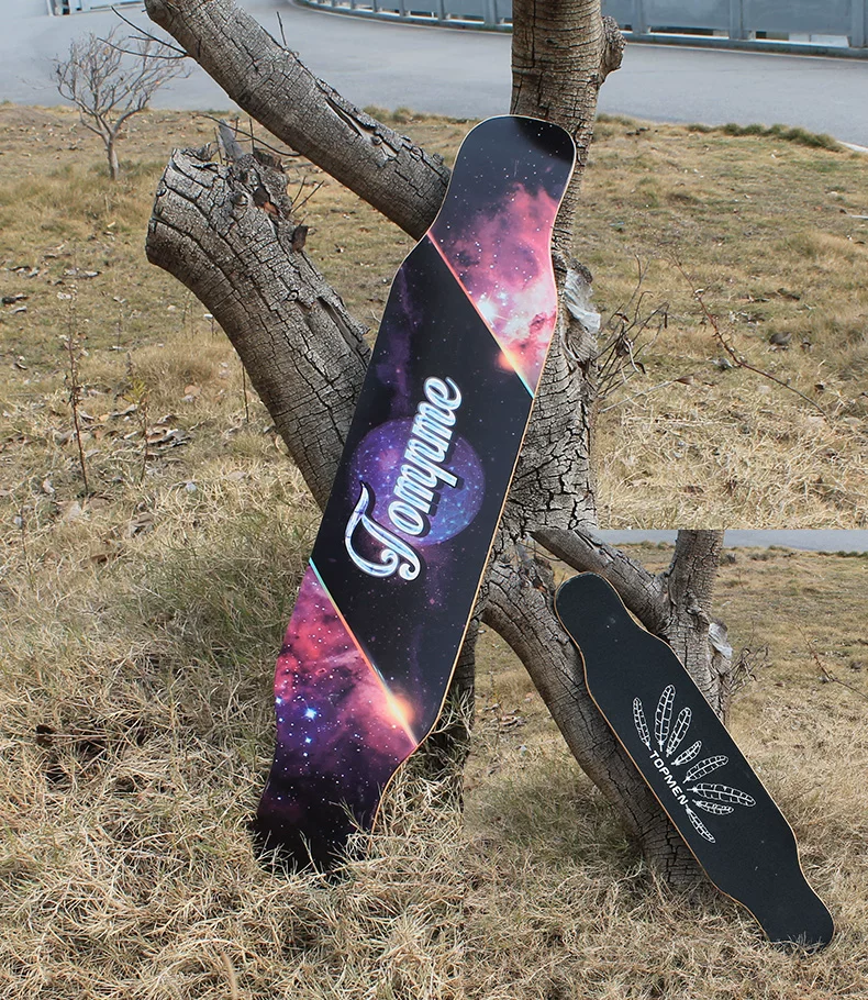 Skateboard, electric modified dancing longboard with accessories for elderly, 120cm