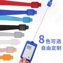 Work permit easy pull buckle lanyard work certificate card set doctor badge lanyard retractable custom telescopic buckle nurse lanyard work brand set label set telescopic buckle rope