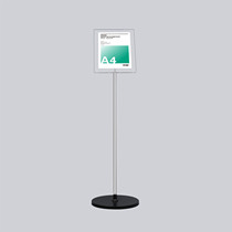 Rip A4 vertical stainless steel poster stand advertising display stand Indicator stand horizontal and vertical dual-use display stand 3009