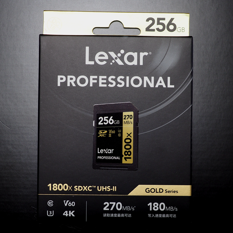 Lexar reksha SD card 256G memory card UHS-II type X-T4 4K120 4K120 frame 270MS 180MS