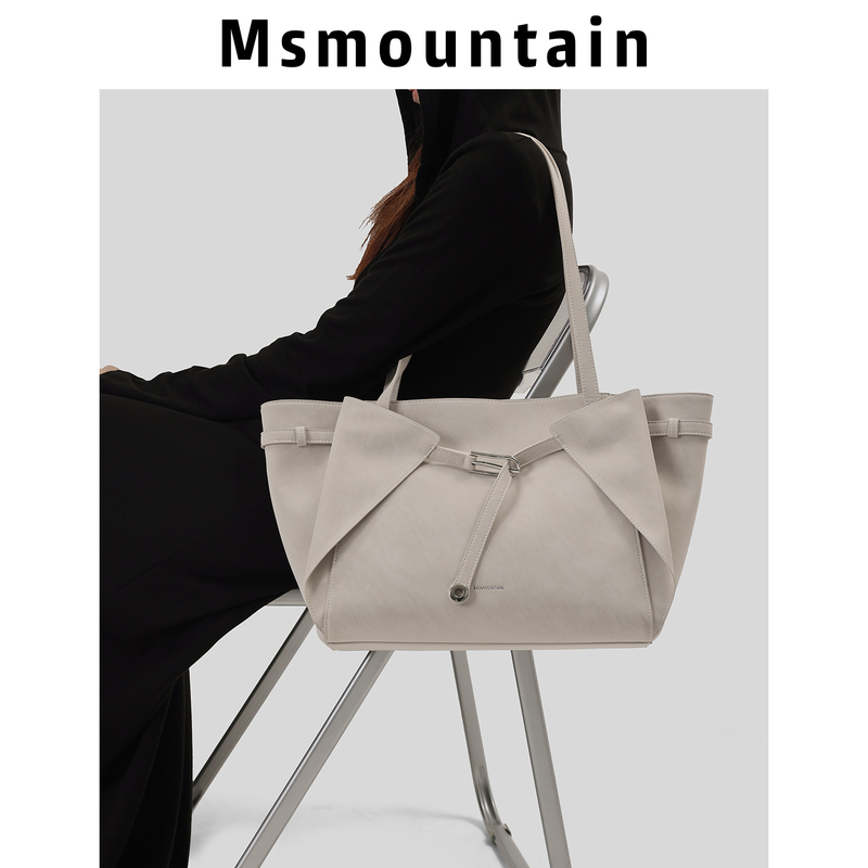 Shanjianshan】Genuine Leather Large-Capacity Tote Bag, Versatile for Commuting, Shoulder Handbag for Women, 2026 New Model, Large Underarm Bag