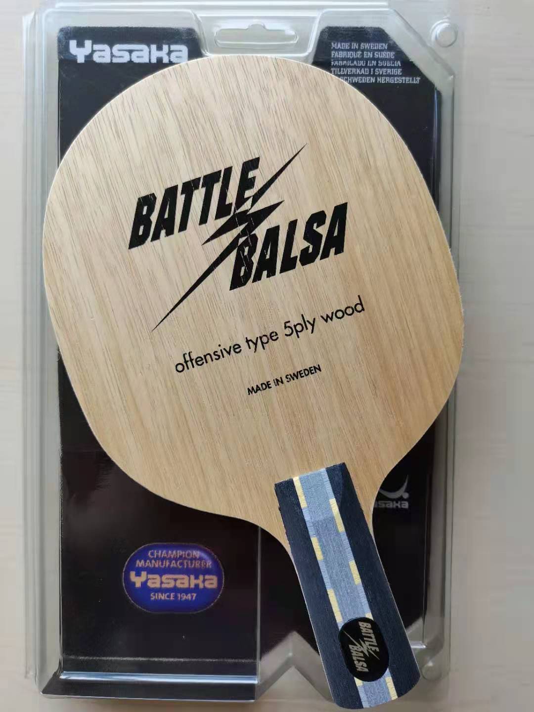 Yasaka Battle Balsa Table Tennis Bat Marinba Sandwood Super Light Yeo Pure Wood Five Floors Base Plate-Taobao
