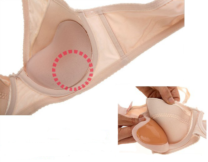 Đồ lót bikini bơi đặc biệt ngực nhỏ tập hợp sữa mẹ dày tự dính cô dâu cưới chèn áo ngực dán ngực silicone nâng đẩy