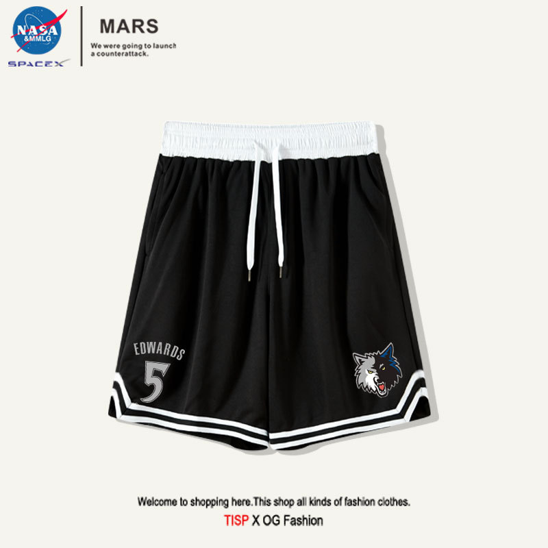 Men's Summer Quick-Dry Shorts Basketball Shorts Minnesota Timberwolves Edwards 5 Training Shorts Casual Men's Running Fitness Men's Summer Quick-Dry Shorts Basketball Shorts Minnesota Timberwolves Edwards 5 Training Shorts Casual Men's Running Fitness