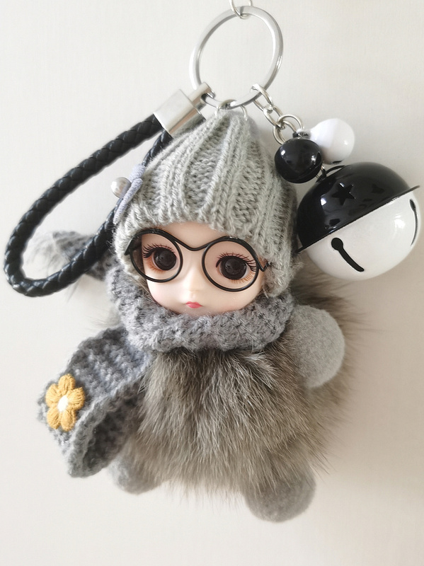 High-End Creative Gift, Personalized Cute Car Keychain, Cartoon Doll, Bag Pendant, Chinese Valentine's Day Gift for Girlfriend or Best Friend