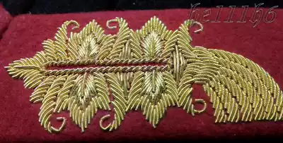 (Museum-level replica) imported metal wire hand embroidery World War II German general official collar