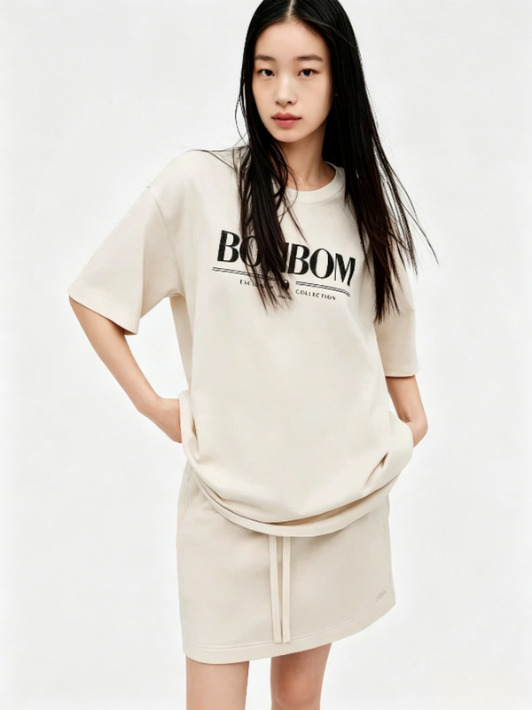 [Bon Designer Collaboration] Authentic Printed T-Shirt 2026 Autumn New Product Xinjiang Cotton Printed Mbf3Tee016