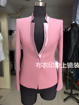 Cloth impression tailor-made female host on camera announcer art examiner interview small suit QB892
