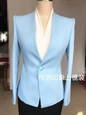 Cloth impression tailor-made female host photogenic announcer Art candidates interview small suit QB8114