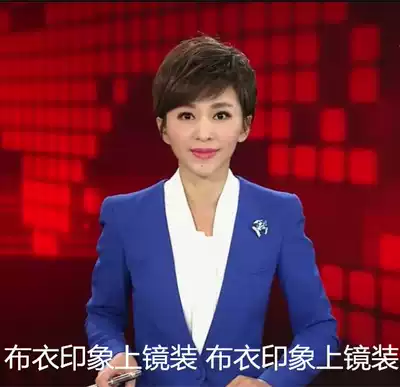 Commoner impression Tailor-made female host photogenic announcer art candidate interview small suit QB871