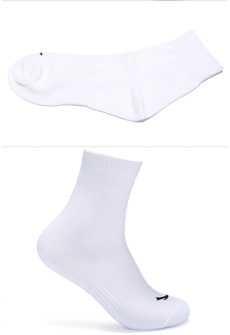 Vớ Anta vớ nam vớ thể thao mùa đông 2018 mới dày ấm thấm mồ hôi vớ vớ vớ cotton trắng vớ
