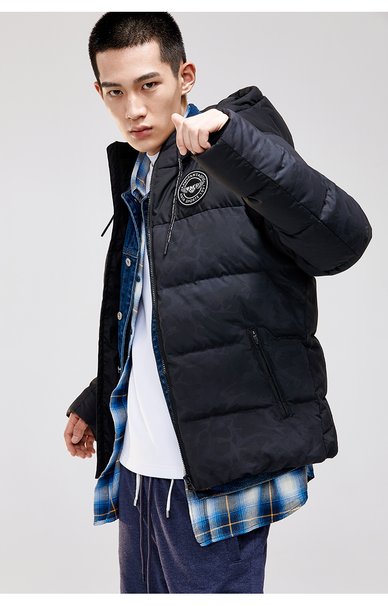 Anta down jacket nam ngắn mỏng 2019 mới chính hãng áo khoác ấm áp thủy triều dày áo khoác nam - Thể thao xuống áo khoác áo phao lông vũ